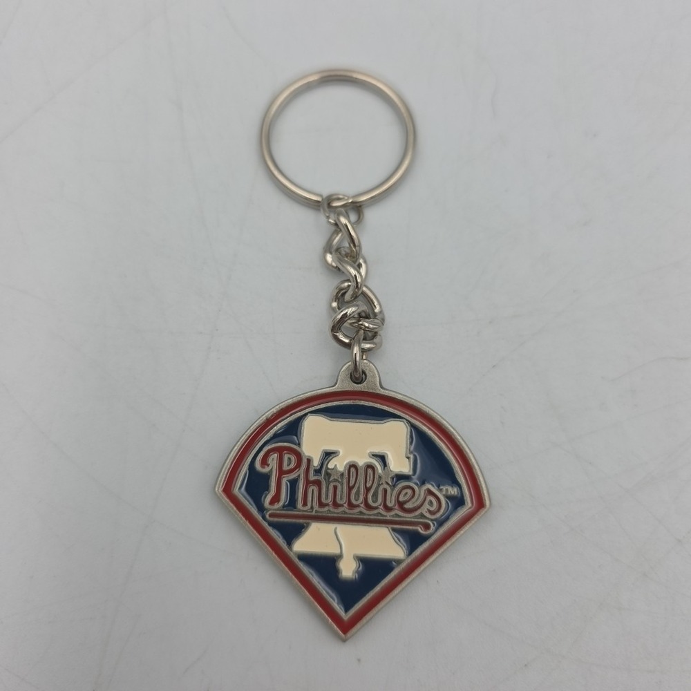 Vintage Philadelphia Phillies Authentic MLB Pewter Key Chain 1992